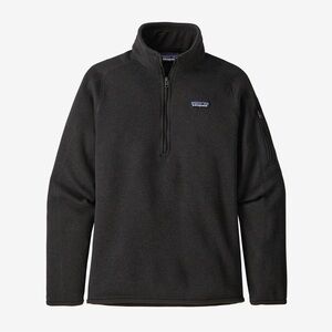 Womens Black Patagonia Better Sweater 1/4 Zip